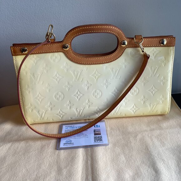 LOUIS VUITTON Monogram Patent Leather Vernis Roxbury Drive Hand Bag - Preowned - Picture 1 of 14